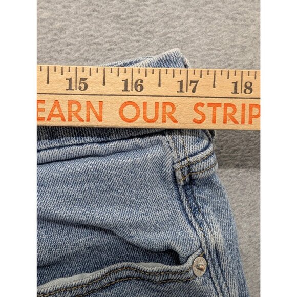 American Eagle Outfitters Curvy Mom Jeans Womens 18 Light Wash High Rise Stretch - Picture 4 of 16